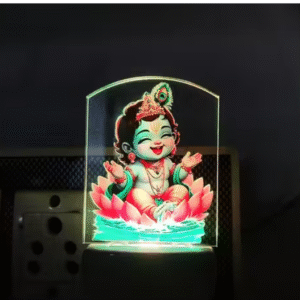 Glowing Baby Krishna LED Night Lamp for Home Decor